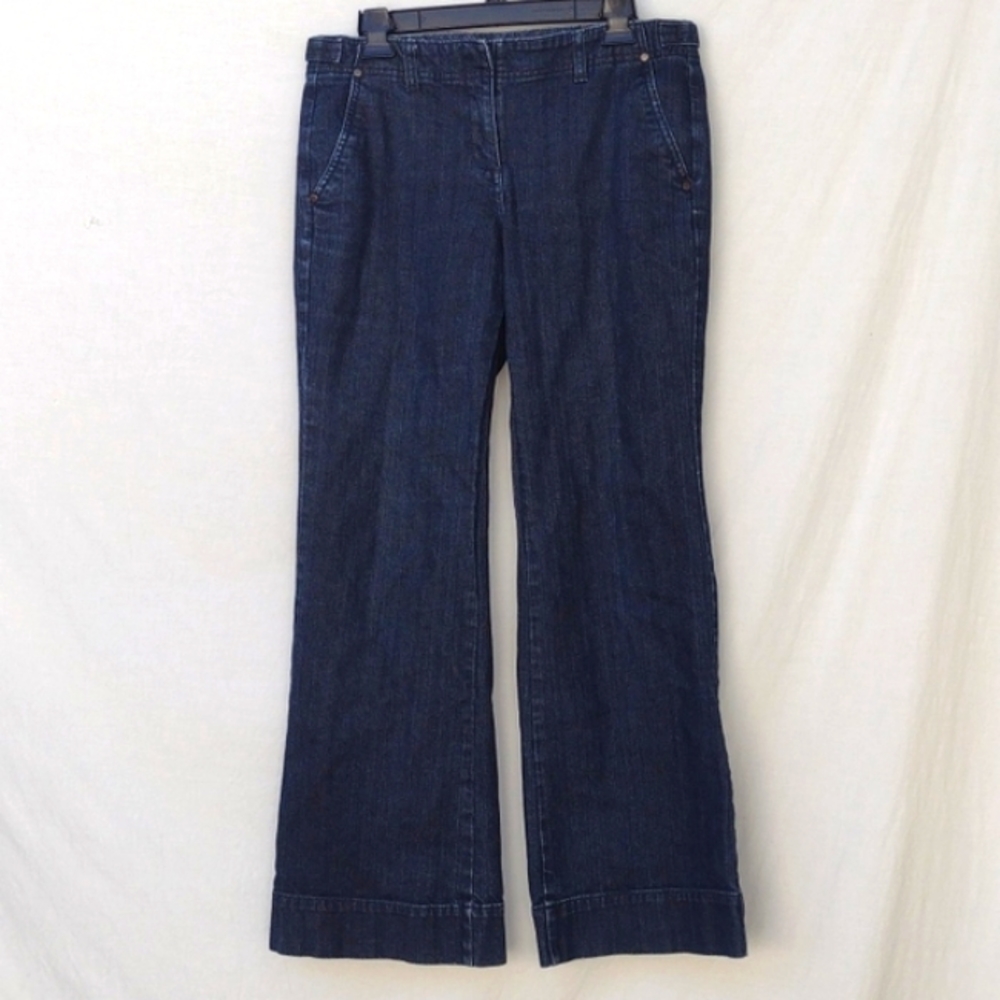 New York & Co. Dark Wash Mid-Rise Stretch Bootcut Jeans Women's 8